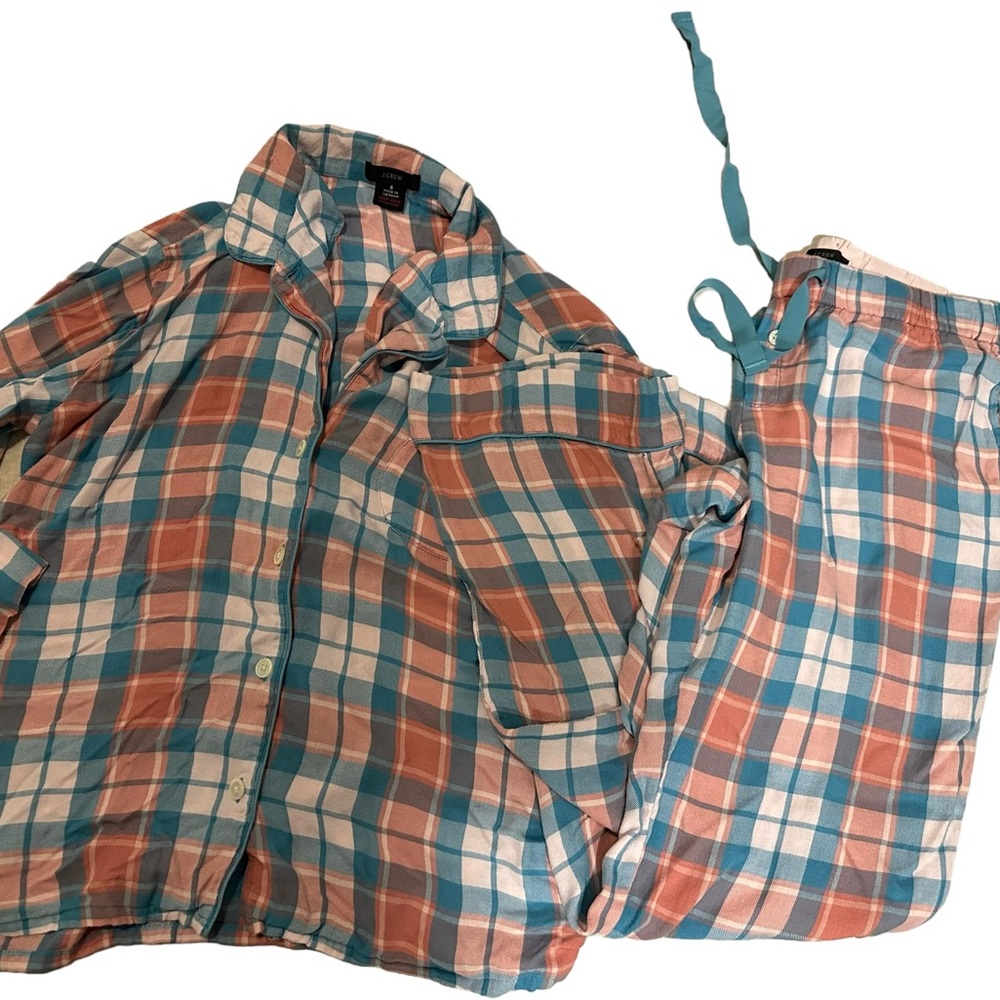 J.Crew small plaid pajamas set